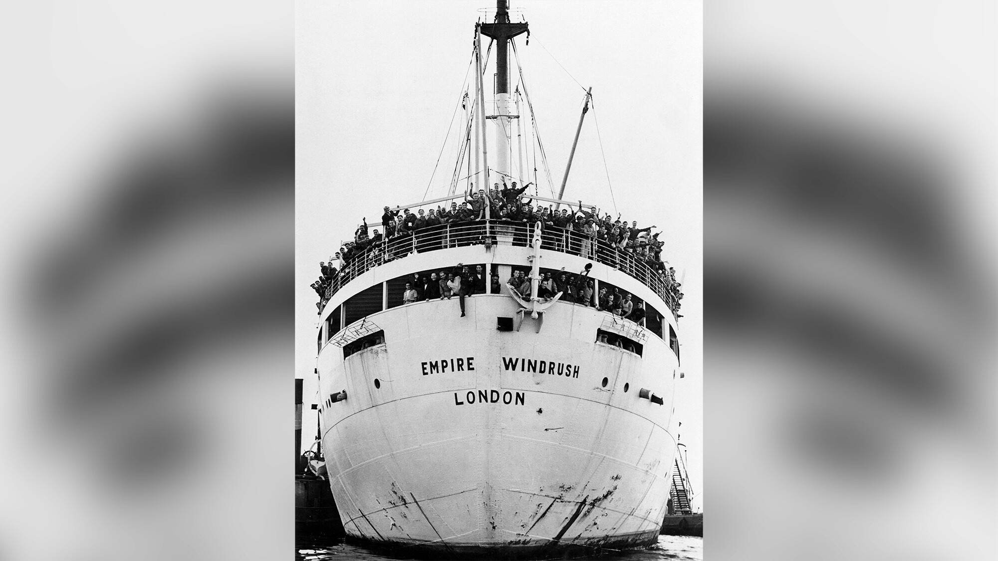 Jamaican immigrants arriving at Tibury Docks in Essex